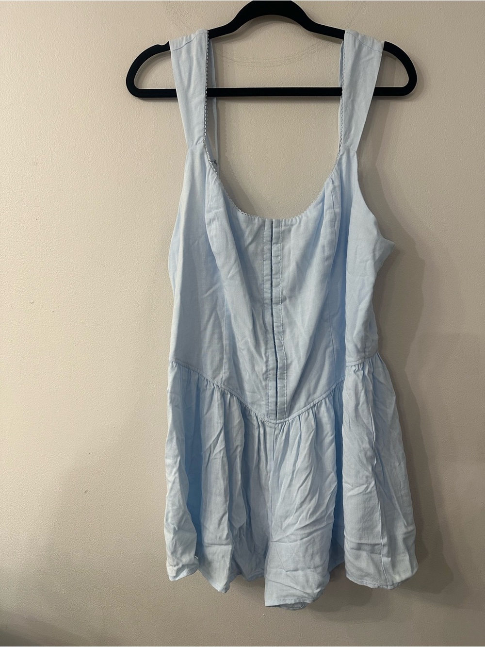 wild fable Light Blue Sleeveless Romper